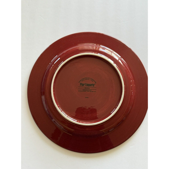 Pier 1 Helena 10.75" Dinner Plate Hand Painted Earthenware Discontinued EUC - Picture 8 of 11